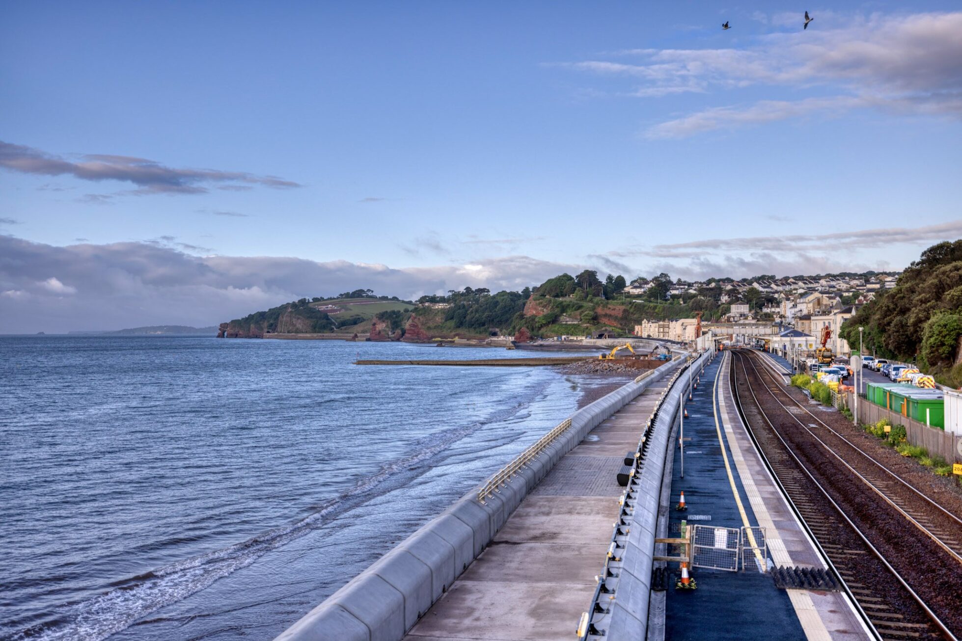 Dawlish Railway Station Sea Wall